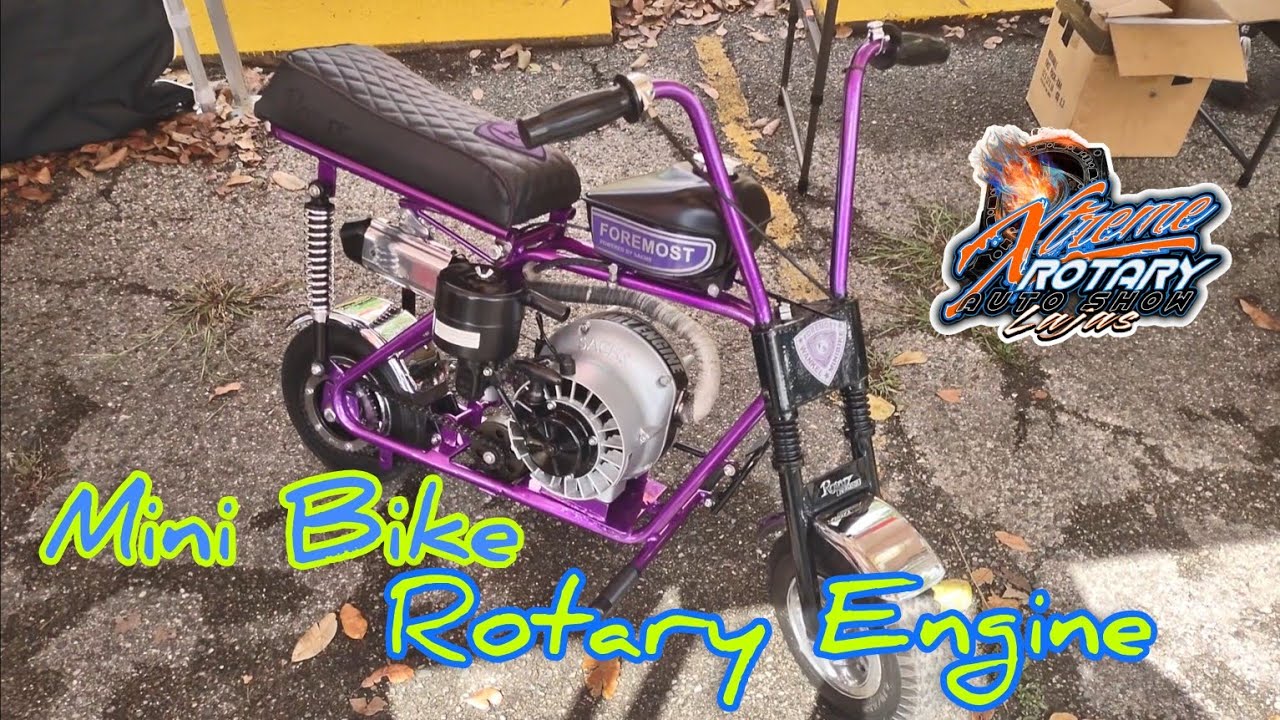 Mini Bike Y Bicicleta ROTARY ENGINE Mira esto #rotary #mazda #turbo #