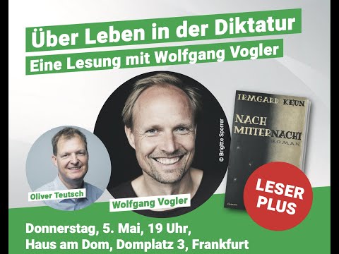 Wolfgang Vogler liest Irmgard Keun: „Nach Mitternacht“