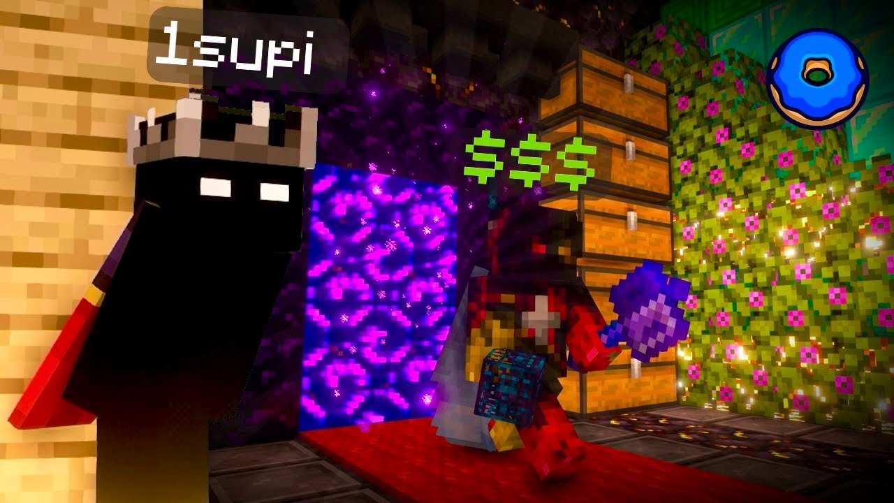 Я совершил набег на САМУЮ БОГАТУЮ базу Donut SMP