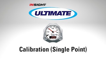 Insight Ultimate Digital Flowmeter: Calibration (Single Point)