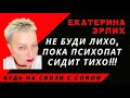 "НЕ БУДИ ЛИХО, ПОКА ПСИХОПАТ СИДИТ ТИХО"Екатерина Эрлих.