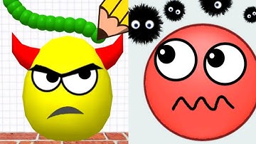 Draw To Smash Logic Puzzle VS Hide Ball Satisfying ASMR Gameplay (Android, ios) (New Update)