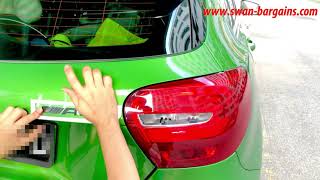 How To Install Mercedes Benz Trunk AMG Lettering Emblem The Right Way w/o Pasting Individual Letters