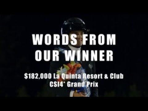 Ingrid Gjelsten & VDL Edgar M: $182,000 La Quinta Resort CSI4* Grand Prix