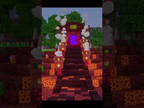 暗くなるほど不気味な灯籠【マイクラ】#マイクラ建築 #マイクラ #マインクラフト #minecraft