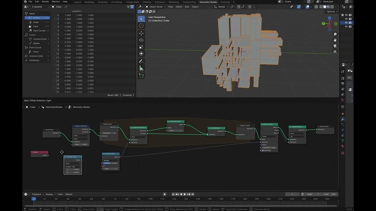 Recursive Subdivision using Repeat Zone - YouTube