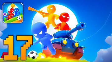 Stickman Party - Gameplay Part 17 Random Funny MiniGames 1 2 3 4 Plyer Free New Update Adventure