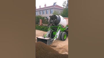 Multifunctional Concrete Automatic Loading and Unloading Mixer Truck#concrete #mixer #factory