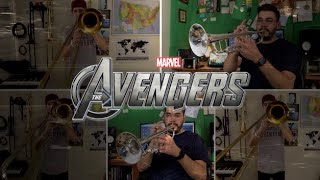 Video thumbnail of "The Avengers Theme | Trumpet & Trombone Multitrack | Antonio Cabrera & Christopher Bill"