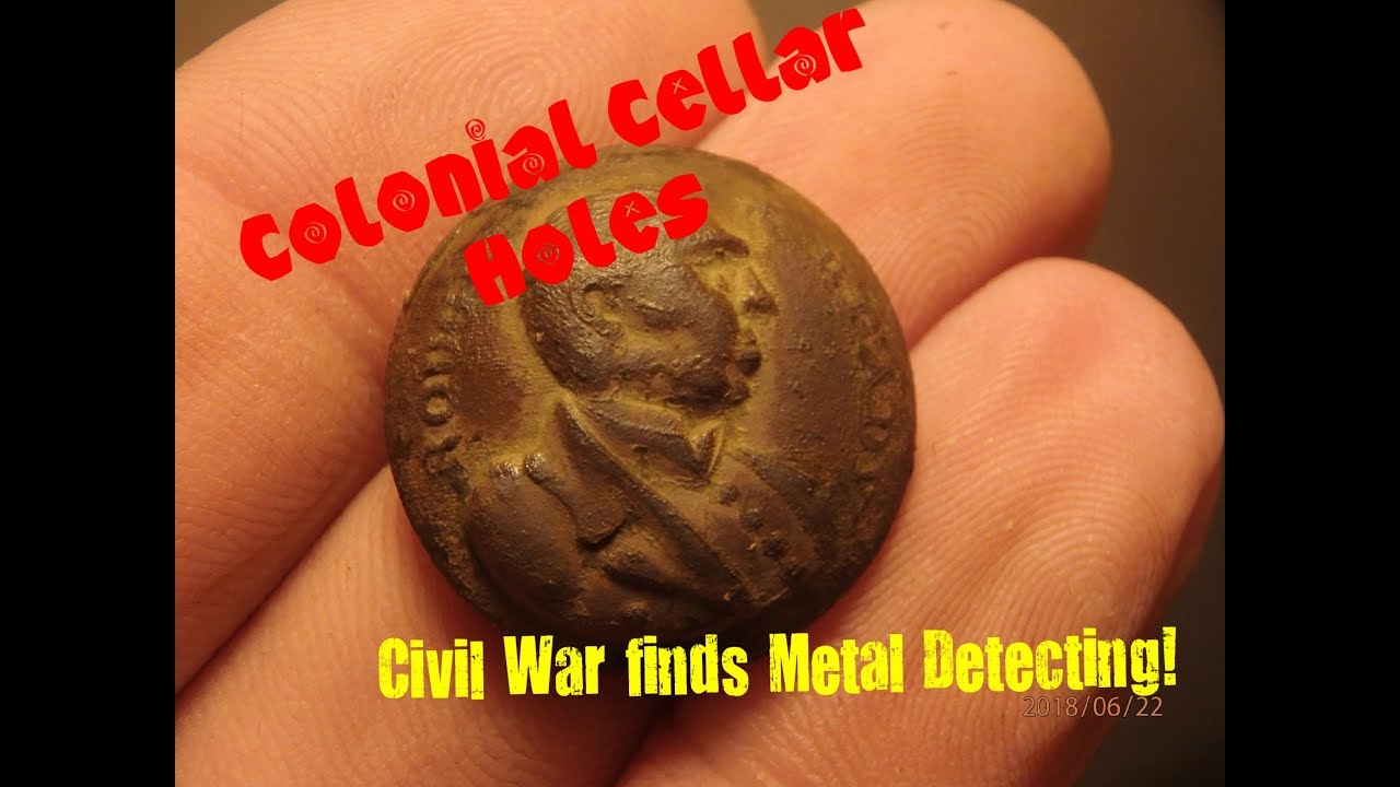Civil War relics Metal Detecting Cellar Holes - YouTube