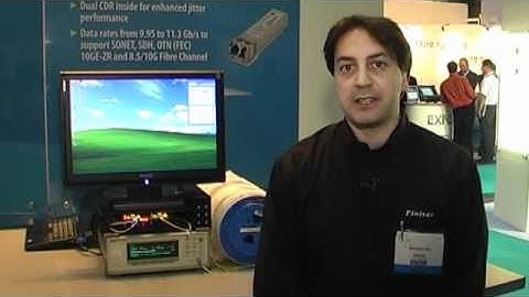 Finisar 10 Gb/s DWDM 80km SFP+ transceiver demonstration at ECOC 2011