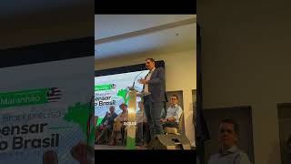 Orleans Brandão em evento do MDB