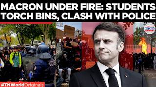FRANCE VS MACRON: Paris Erupts In Protest As Macron Warns Against Violence During Student Protests