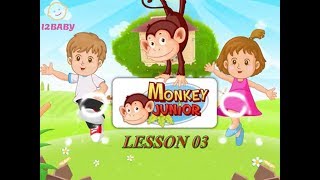 Learn Simple English With Monkey Junior Lesson 3 || I2BABY
