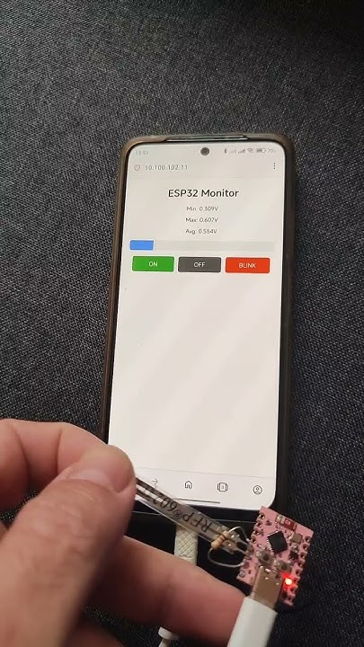 1 kg FSR connected to ESP32-C3 running micropython generating webpage ...