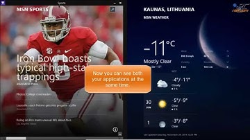 How to open applications in split screen mode (Windows 8.1)?