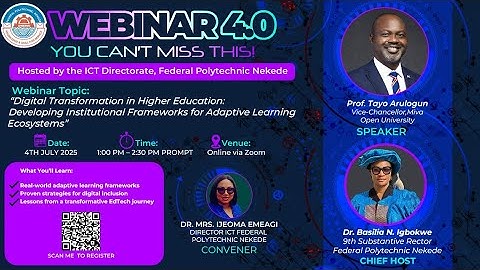 🎓 Webinar 4.0 – Digital Transformation in Higher Education