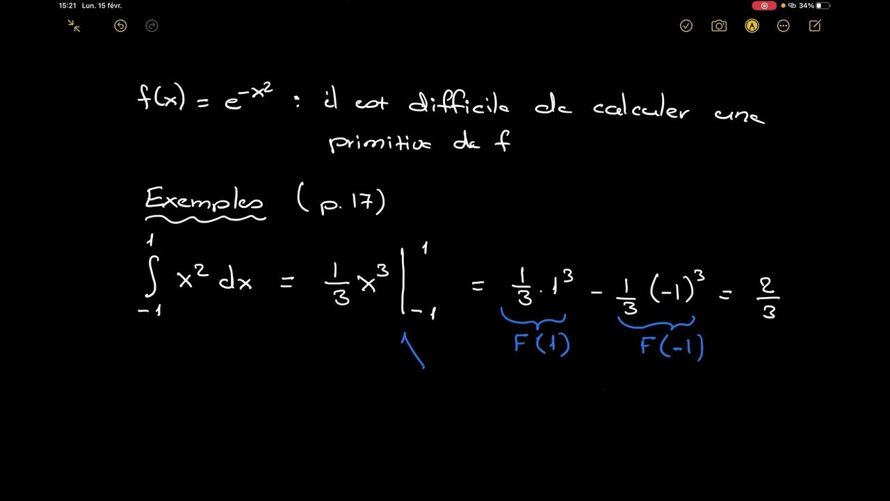 Théorème fondamental du calcul intégral YouTube
