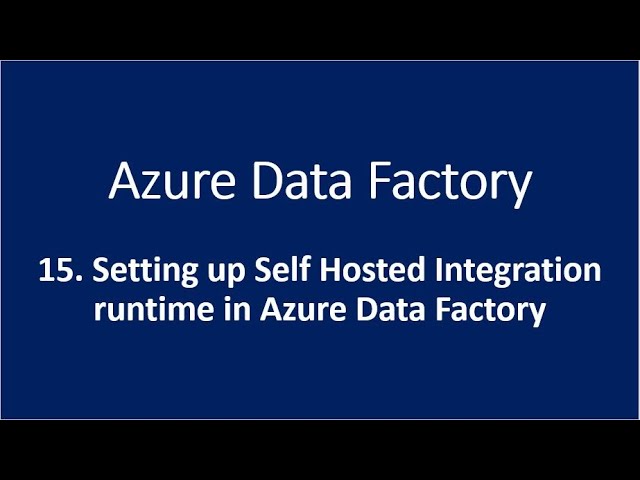 Self-hosted integration runtime auto-update and expire notification - Azure  Data Factory