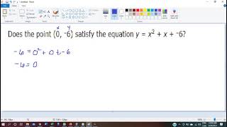 8.Z.19 Does (x, y) satisfy the nonlinear function?