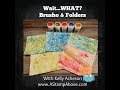 Brusho & Embossing Folders!