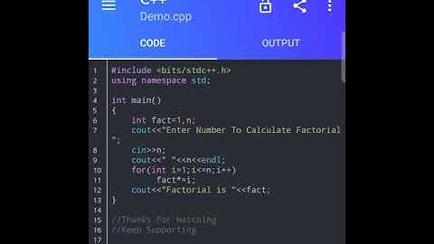 Factorial of a number using c++ |programming for beginners|