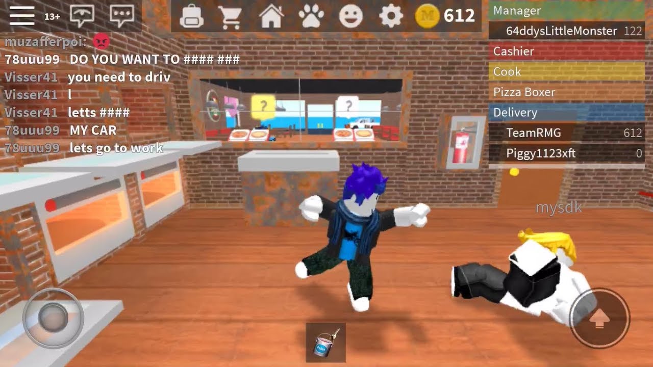 Roblox Mobile Work At A Pizza Place Ios Android Gameplay - pizza place mobile roblox