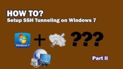 SSH tunnel using Putty