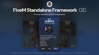 FiveM C7 Framework V3 (Standalone) - Advanced Standalone Framework Structure