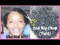 💕SHE CUT OFF HER HAIR! | 2ND BIG CHOP! | HEAT DAMAGED NATURAL HAIR!💕