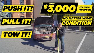 Push Pull or Tow Your Trade In! NO MATTER WHAT CONDITION! Get up to $3,000 at City World Ford Bronx