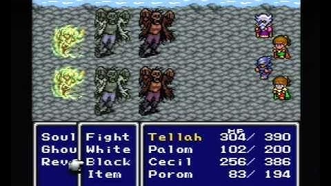 SNES Final Fantasy II Part 7:  Mt. Ordeals, the Zombie-infested trial