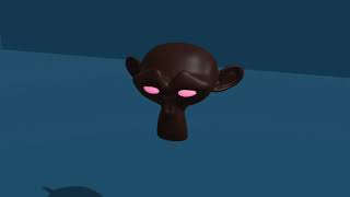 Blender Test Animation - Suzanne Opens Her Eyes