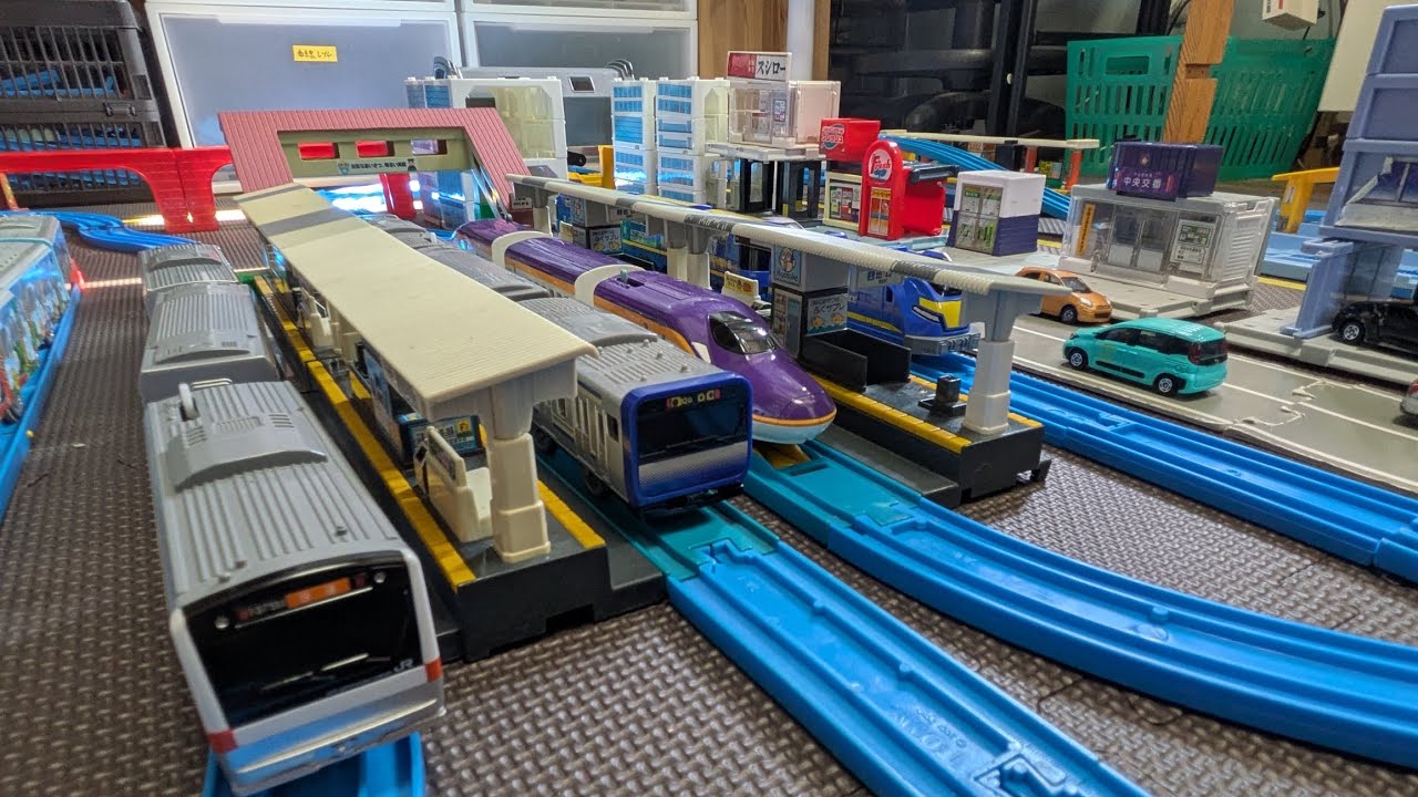 自動のりかえ駅が連続するレイアウト