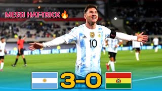 Argentina vs Bolivia 3-0 🔥 Messi Hat-trick 🔥 Extended Highlights & All Goals 2021