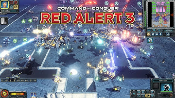 Red Alert 3 Tech Shuffle MOD Allies PVE MAP | Mass Spam Arcus Airship!