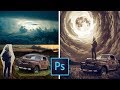 The Moon Portal Photoshop Manipulation Tutorial|Composite