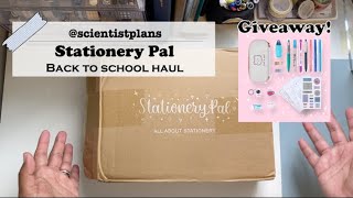 Stationery Pal Back to School haul and giveaway! #stationery