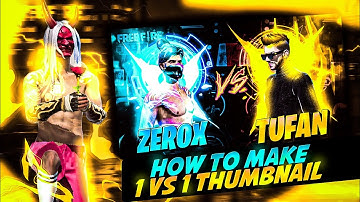 HOW TO MAKE 1 VS 1 THUMBNAIL || 1 VS 1 THUMBNAIL TUTORIAL || BY GW SAMEER