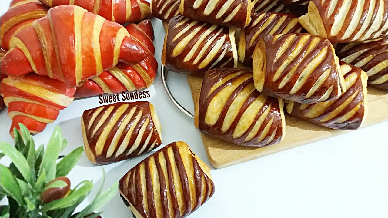 كرواسون بديكور إحترافي لفطور راقى مع الأحباب ❤ / croissants bicolores