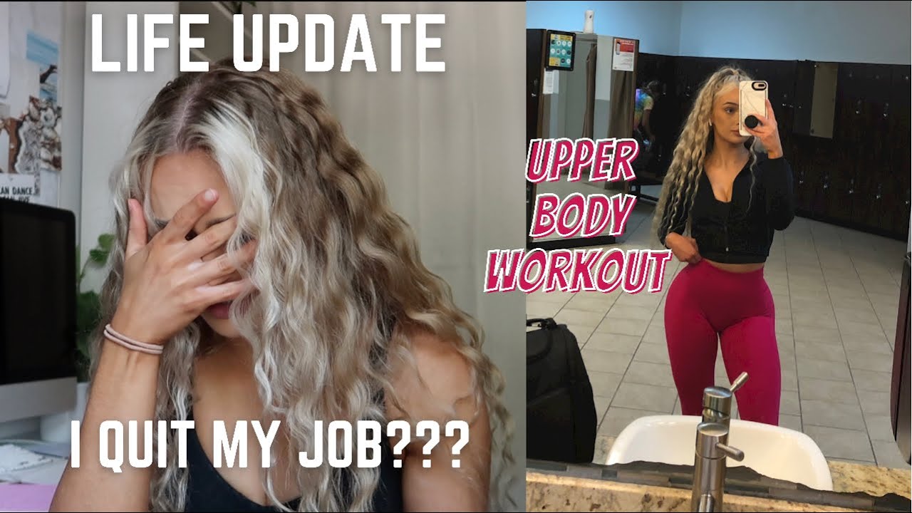 LIFE UPDATE VLOG | I QUIT MY JOB? plus Upper body workout routine, how to get toned arms