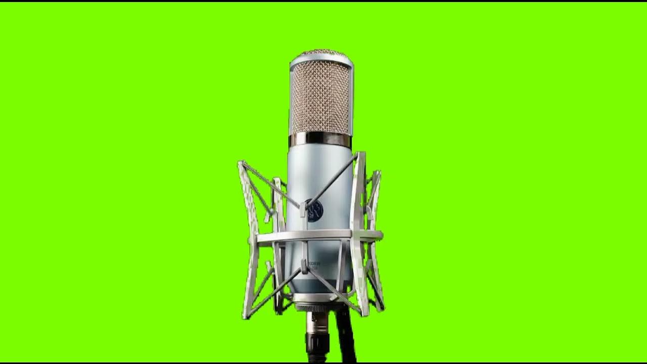 microphone green screen studio recording//greenscreen YouTube