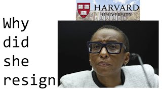 Why did the Harvard president resign
