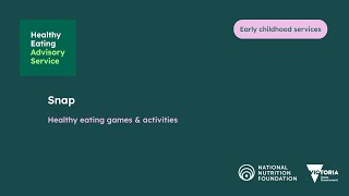 Snap | Healthy eating games & activities