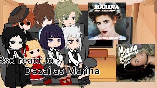||Bsd react to Dazai as Marina||Kelp802||gcrv||warnings in description||