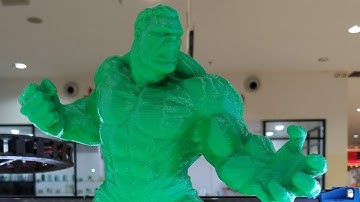 The Hulk 3d print time lapse