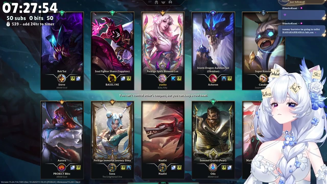 Yueho's Twitch livestream VOD - 20251228 (Part 2/2)