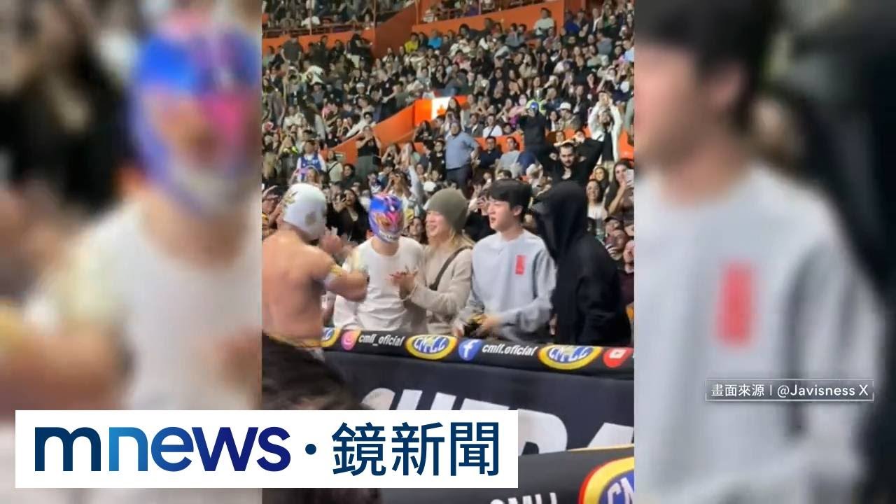 比摔角明星更搶鏡！　BTS成員戴面具場邊觀賽掀轟動｜#鏡新聞