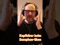 Warum trage ich beim Saxophonspielen einen Kopfhörer? Ich erkläre es dir.