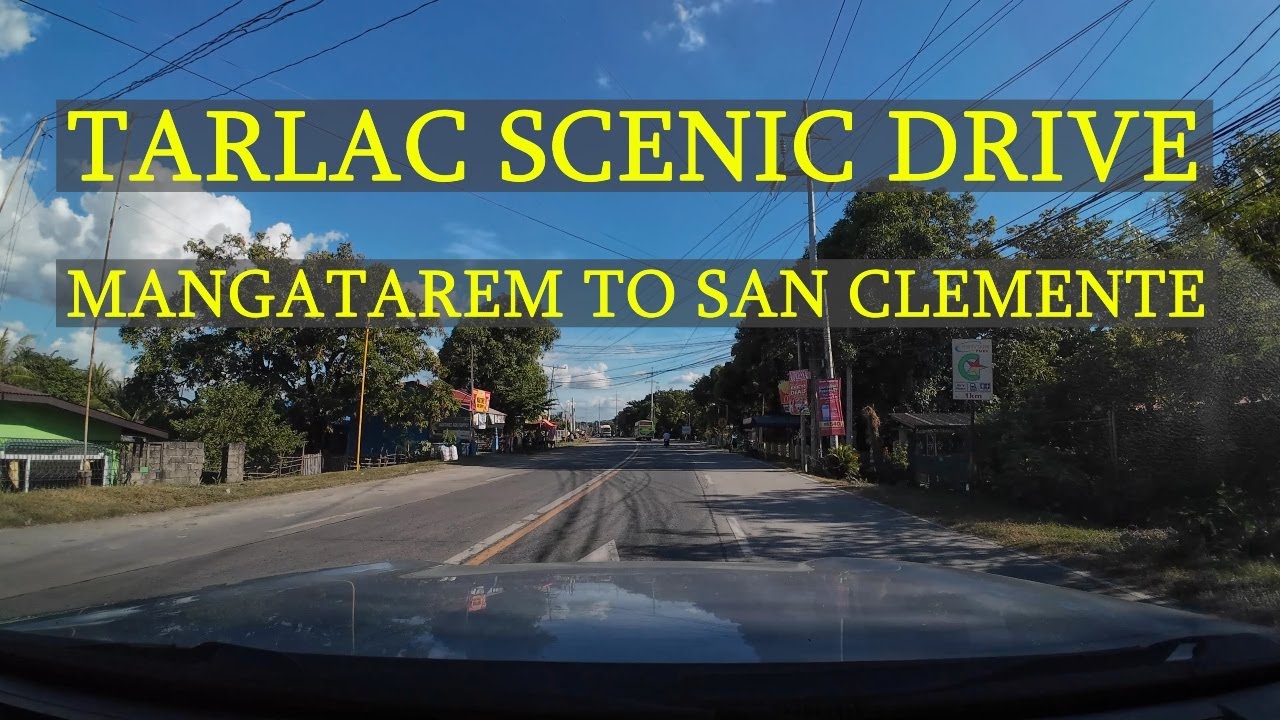 4k Driving Tour Philippines Mangatarem to San Clemente, Tarlac